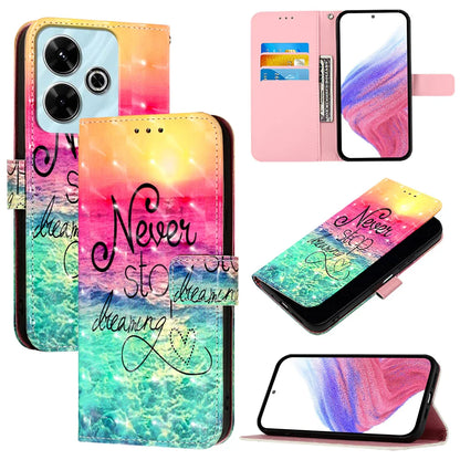 For Xiaomi Redmi 13 4G Leather Case YB Pattern Printing Leather Series-2 Pattern Printing Wallet Stand Cover