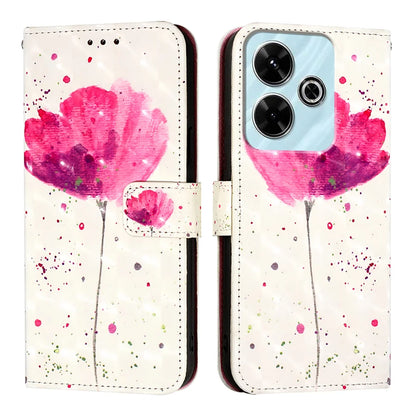 For Xiaomi Redmi 13 4G Leather Case YB Pattern Printing Leather Series-2 Pattern Printing Wallet Stand Cover