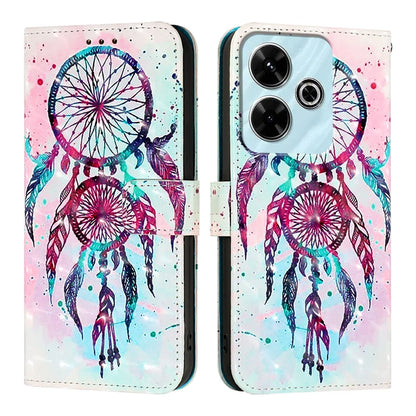 For Xiaomi Redmi 13 4G Leather Case YB Pattern Printing Leather Series-2 Pattern Printing Wallet Stand Cover