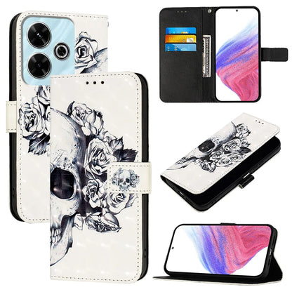 For Xiaomi Redmi 13 4G Leather Case YB Pattern Printing Leather Series-2 Pattern Printing Wallet Stand Cover