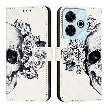 For Xiaomi Redmi 13 4G Leather Case YB Pattern Printing Leather Series-2 Pattern Printing Wallet Stand Cover