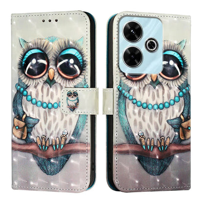 For Xiaomi Redmi 13 4G Leather Case YB Pattern Printing Leather Series-2 Pattern Printing Wallet Stand Cover