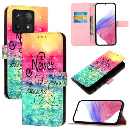 For Xiaomi 14T Pro Leather Case YB Pattern Printing Leather Series-2 Pattern Printing Wallet Stand Cover