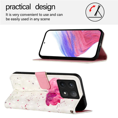 For Xiaomi 14T Pro Leather Case YB Pattern Printing Leather Series-2 Pattern Printing Wallet Stand Cover