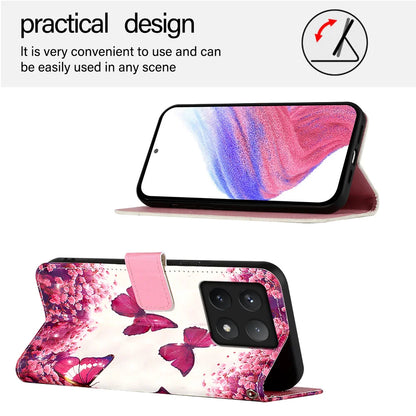 For Xiaomi 14T Leather Case YB Pattern Printing Leather Series-2 Pattern Printing Wallet Stand Cover