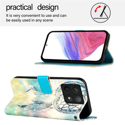 For Xiaomi 14T Leather Case YB Pattern Printing Leather Series-2 Pattern Printing Wallet Stand Cover