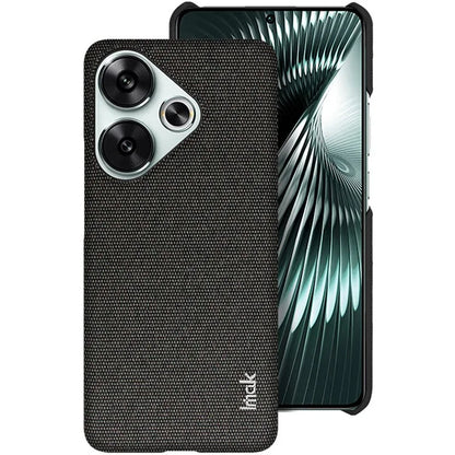 IMAK Ruiyi Series for Xiaomi Poco F6 5G / Redmi Turbo 3 5G Case Classic Fabric Texture Leather +PC Phone Cover