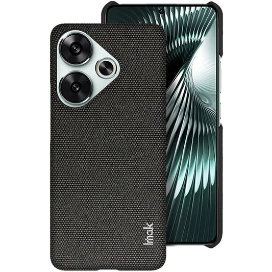 IMAK Ruiyi Series for Xiaomi Poco F6 5G / Redmi Turbo 3 5G Case Classic Fabric Texture Leather +PC Phone Cover