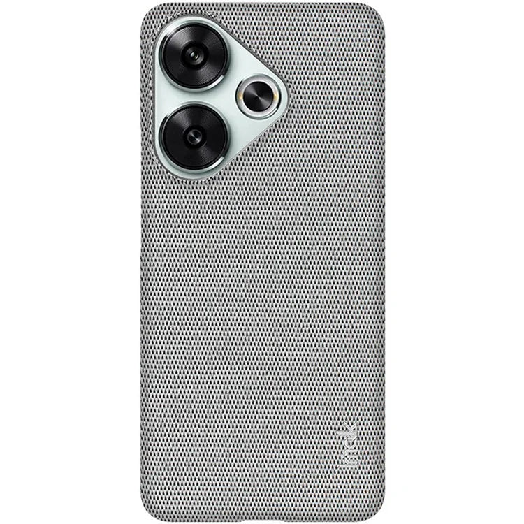 IMAK Ruiyi Series for Xiaomi Poco F6 5G / Redmi Turbo 3 5G Case Classic Fabric Texture Leather +PC Phone Cover