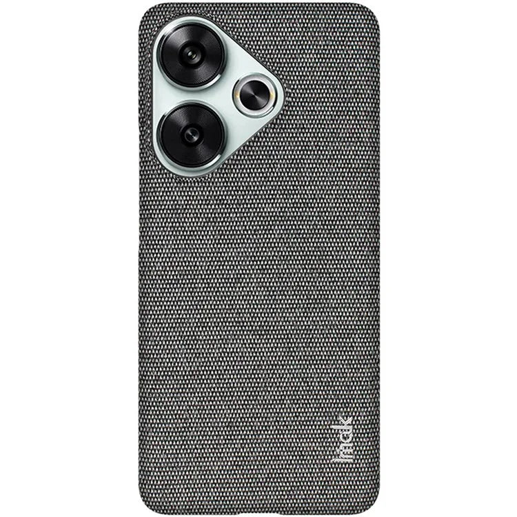 IMAK Ruiyi Series for Xiaomi Poco F6 5G / Redmi Turbo 3 5G Case Classic Fabric Texture Leather +PC Phone Cover