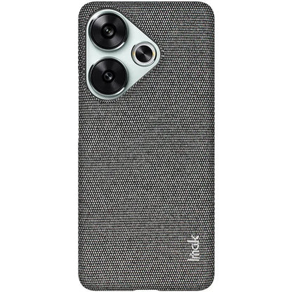 IMAK Ruiyi Series for Xiaomi Poco F6 5G / Redmi Turbo 3 5G Case Classic Fabric Texture Leather +PC Phone Cover