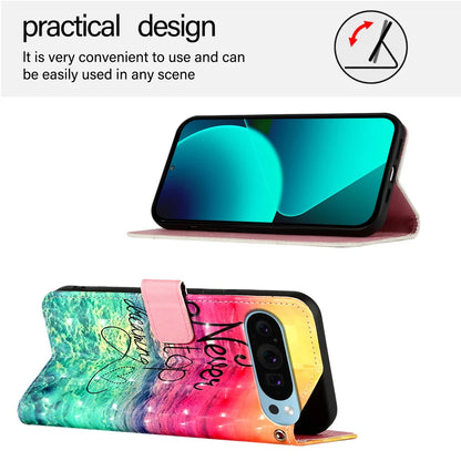 For Google Pixel 9 Pro / Google Pixel 9 Leather Case YB Pattern Printing Leather Series-2 Pattern Printing Wallet Stand Cover