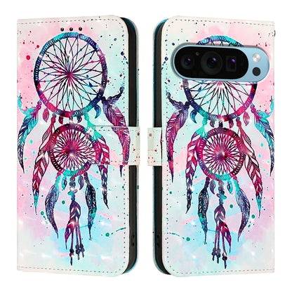 For Google Pixel 9 Pro / Google Pixel 9 Leather Case YB Pattern Printing Leather Series-2 Pattern Printing Wallet Stand Cover
