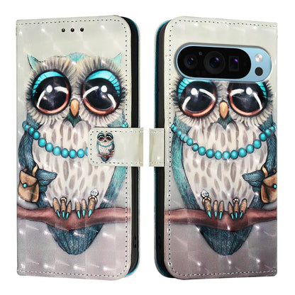 For Google Pixel 9 Pro / Google Pixel 9 Leather Case YB Pattern Printing Leather Series-2 Pattern Printing Wallet Stand Cover