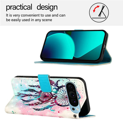 For Google Pixel 9 Pro XL Leather Case YB Pattern Printing Leather Series-2 Pattern Printing Wallet Stand Cover