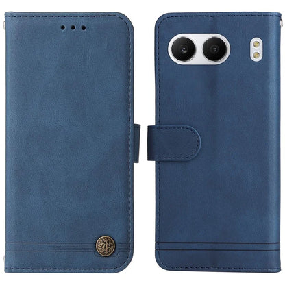 For OnePlus Nord 4 Wallet Case Skin-Touch Leather Phone Cover Tree Pattern Hardware