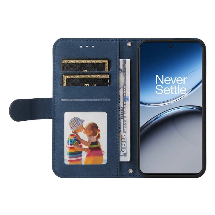For OnePlus Nord 4 Wallet Case Skin-Touch Leather Phone Cover Tree Pattern Hardware