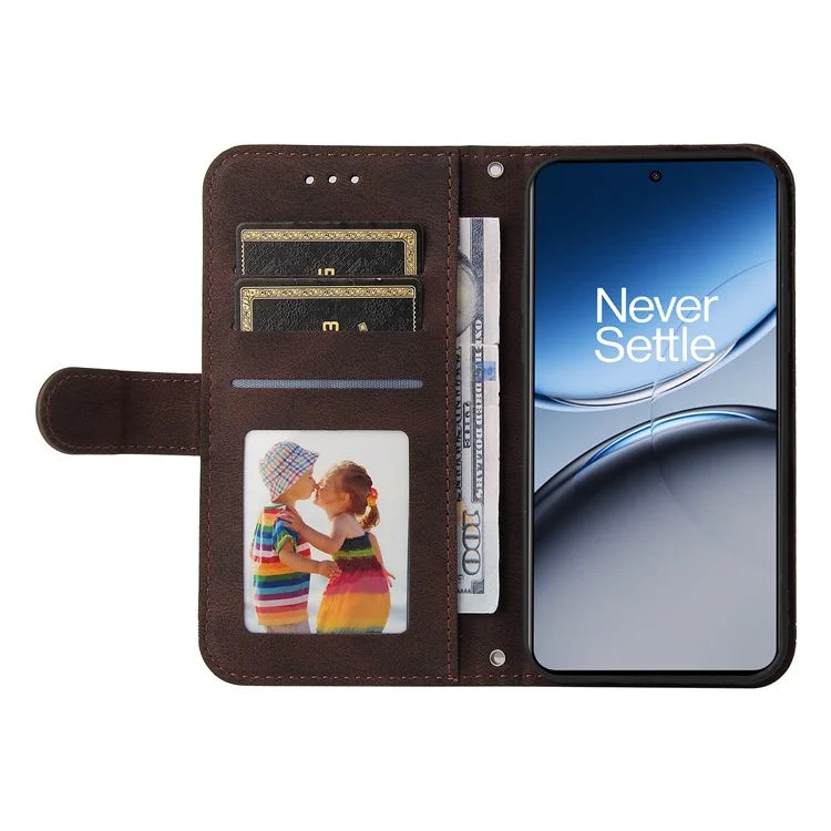 For OnePlus Nord 4 Wallet Case Skin-Touch Leather Phone Cover Tree Pattern Hardware