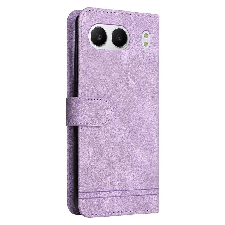 For OnePlus Nord 4 Wallet Case Skin-Touch Leather Phone Cover Tree Pattern Hardware