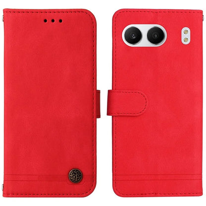 For OnePlus Nord 4 Wallet Case Skin-Touch Leather Phone Cover Tree Pattern Hardware