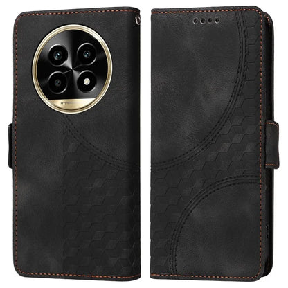 For Realme 13 Pro+ 5G / 13 Pro 5G / P1 Pro 5G / 12 Pro+ 5G / 12 Pro 5G Case PU Leather Phone Cover Rhombus Starry Imprinted