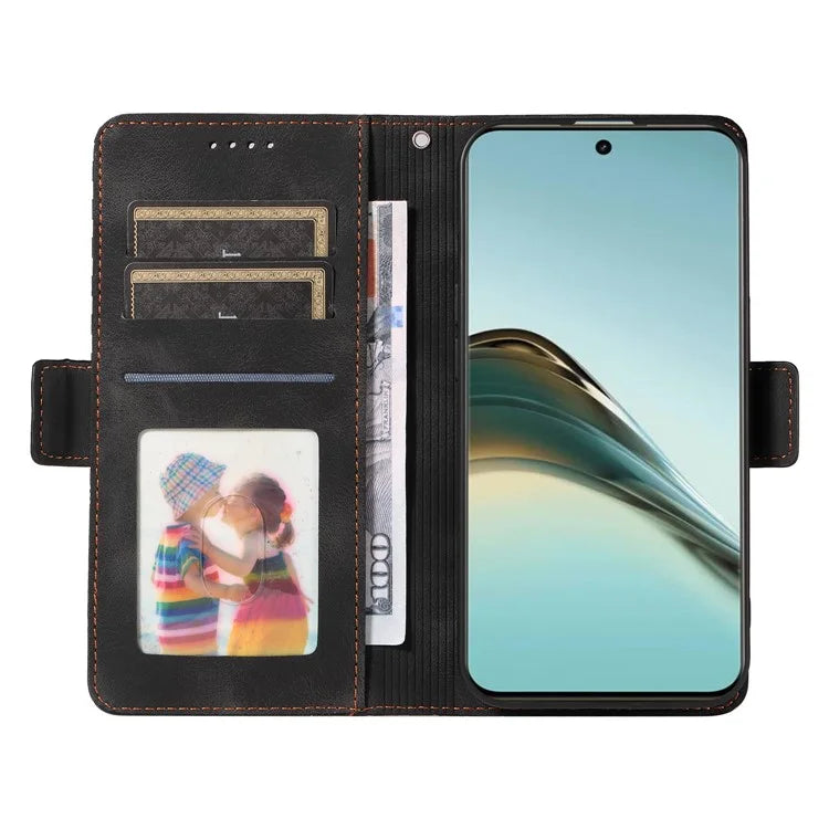 For Realme 13 Pro+ 5G / 13 Pro 5G / P1 Pro 5G / 12 Pro+ 5G / 12 Pro 5G Case PU Leather Phone Cover Rhombus Starry Imprinted