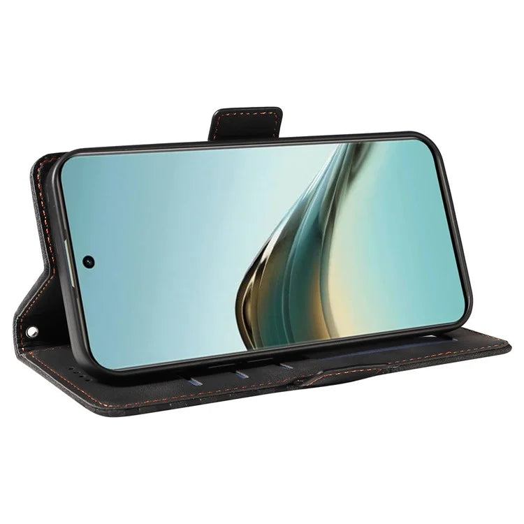 For Realme 13 Pro+ 5G / 13 Pro 5G / P1 Pro 5G / 12 Pro+ 5G / 12 Pro 5G Case PU Leather Phone Cover Rhombus Starry Imprinted