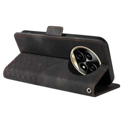 For Realme 13 Pro+ 5G / 13 Pro 5G / P1 Pro 5G / 12 Pro+ 5G / 12 Pro 5G Case PU Leather Phone Cover Rhombus Starry Imprinted
