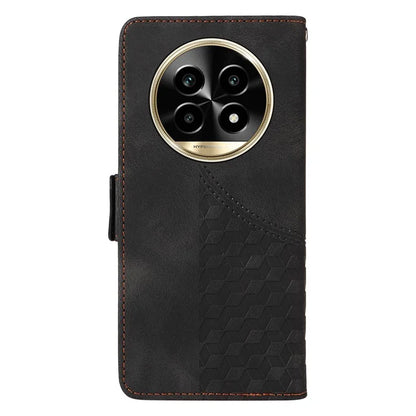 For Realme 13 Pro+ 5G / 13 Pro 5G / P1 Pro 5G / 12 Pro+ 5G / 12 Pro 5G Case PU Leather Phone Cover Rhombus Starry Imprinted