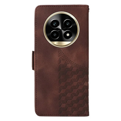 For Realme 13 Pro+ 5G / 13 Pro 5G / P1 Pro 5G / 12 Pro+ 5G / 12 Pro 5G Case PU Leather Phone Cover Rhombus Starry Imprinted