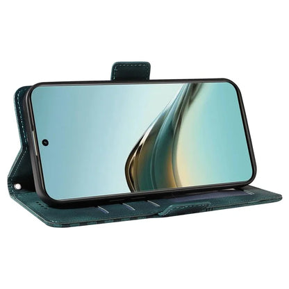 For Realme 13 Pro+ 5G / 13 Pro 5G / P1 Pro 5G / 12 Pro+ 5G / 12 Pro 5G Case PU Leather Phone Cover Rhombus Starry Imprinted