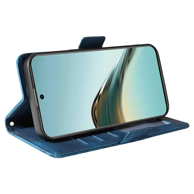 For Realme 13 Pro+ 5G / 13 Pro 5G / P1 Pro 5G / 12 Pro+ 5G / 12 Pro 5G Case PU Leather Phone Cover Rhombus Starry Imprinted