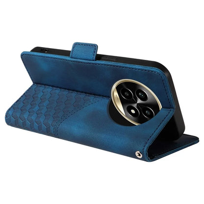 For Realme 13 Pro+ 5G / 13 Pro 5G / P1 Pro 5G / 12 Pro+ 5G / 12 Pro 5G Case PU Leather Phone Cover Rhombus Starry Imprinted