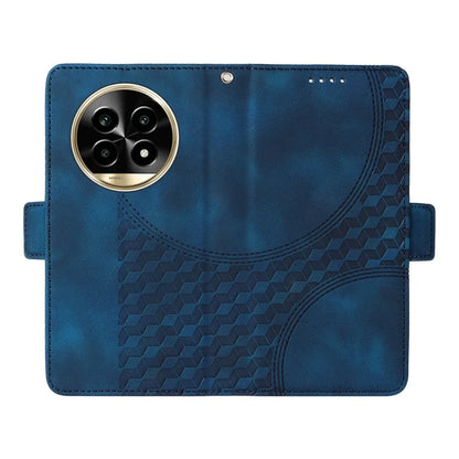 For Realme 13 Pro+ 5G / 13 Pro 5G / P1 Pro 5G / 12 Pro+ 5G / 12 Pro 5G Case PU Leather Phone Cover Rhombus Starry Imprinted