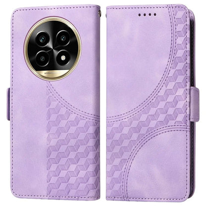 For Realme 13 Pro+ 5G / 13 Pro 5G / P1 Pro 5G / 12 Pro+ 5G / 12 Pro 5G Case PU Leather Phone Cover Rhombus Starry Imprinted