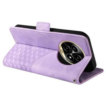 For Realme 13 Pro+ 5G / 13 Pro 5G / P1 Pro 5G / 12 Pro+ 5G / 12 Pro 5G Case PU Leather Phone Cover Rhombus Starry Imprinted