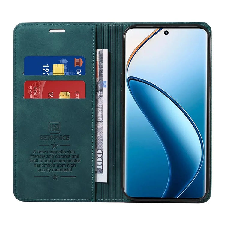 BETOPNICE 003 For Realme 13 Pro+ 5G / 13 Pro 5G / P1 Pro 5G / 12 Pro+ 5G / 12 Pro 5G Wallet Case Leather Phone Cover with Stand