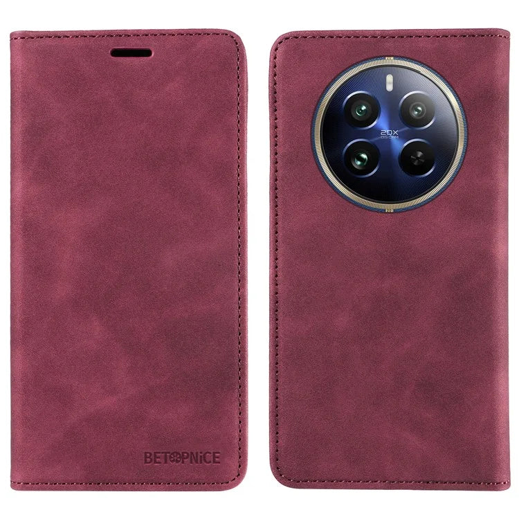 BETOPNICE 003 For Realme 13 Pro+ 5G / 13 Pro 5G / P1 Pro 5G / 12 Pro+ 5G / 12 Pro 5G Wallet Case Leather Phone Cover with Stand