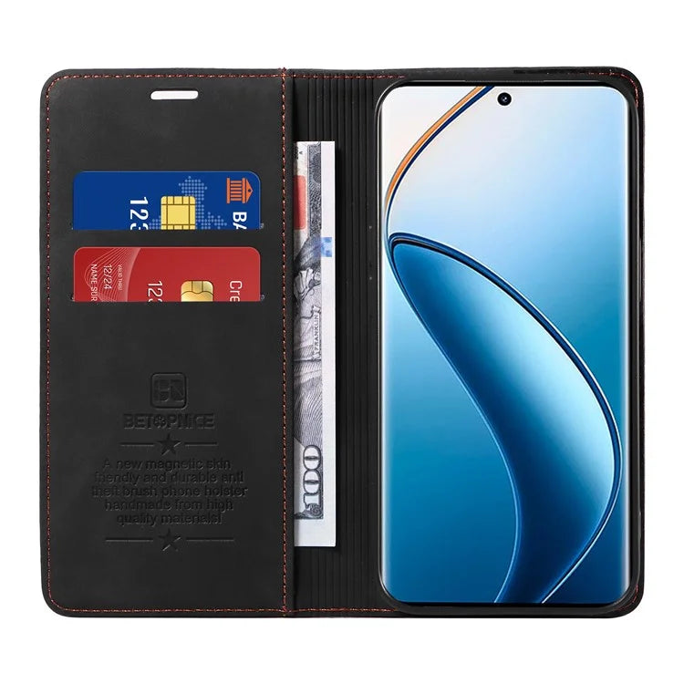 BETOPNICE 003 For Realme 13 Pro+ 5G / 13 Pro 5G / P1 Pro 5G / 12 Pro+ 5G / 12 Pro 5G Wallet Case Leather Phone Cover with Stand