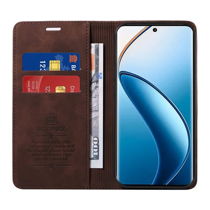 BETOPNICE 003 For Realme 13 Pro+ 5G / 13 Pro 5G / P1 Pro 5G / 12 Pro+ 5G / 12 Pro 5G Wallet Case Leather Phone Cover with Stand