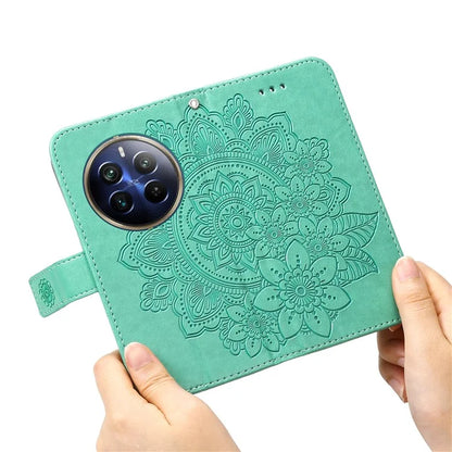 For Realme 13 Pro+ 5G / 13 Pro 5G / P1 Pro 5G / 12 Pro+ 5G / 12 Pro 5G Case PU Leather Wallet Floral Phone Cover Stand View