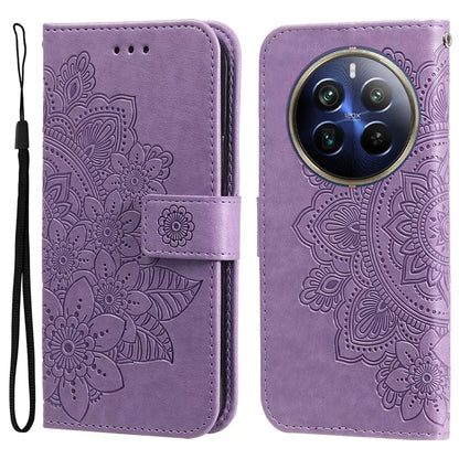 For Realme 13 Pro+ 5G / 13 Pro 5G / P1 Pro 5G / 12 Pro+ 5G / 12 Pro 5G Case PU Leather Wallet Floral Phone Cover Stand View