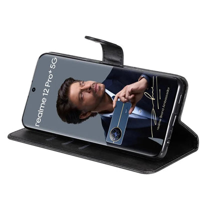 For Realme 13 Pro+ 5G / 13 Pro 5G / P1 Pro 5G / 12 Pro+ 5G / 12 Pro 5G Case Zipper Wallet Calf Texture PU Leather Phone Cover