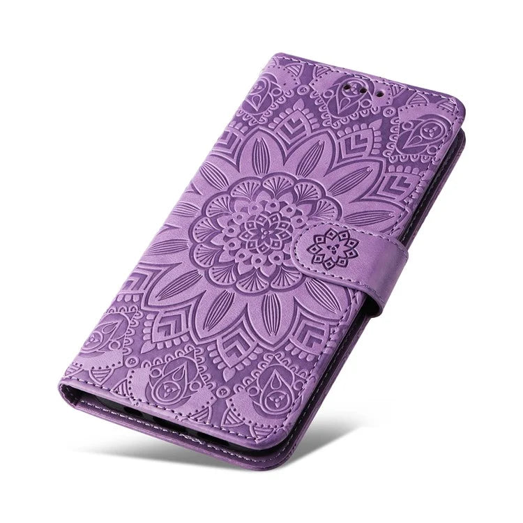 For Realme 13 Pro+ 5G / 13 Pro 5G / P1 Pro 5G / 12 Pro+ 5G / 12 Pro 5G Case Sunflower Imprint Leather Wallet Phone Cover
