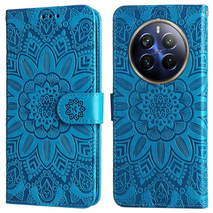For Realme 13 Pro+ 5G / 13 Pro 5G / P1 Pro 5G / 12 Pro+ 5G / 12 Pro 5G Case Sunflower Imprint Leather Wallet Phone Cover