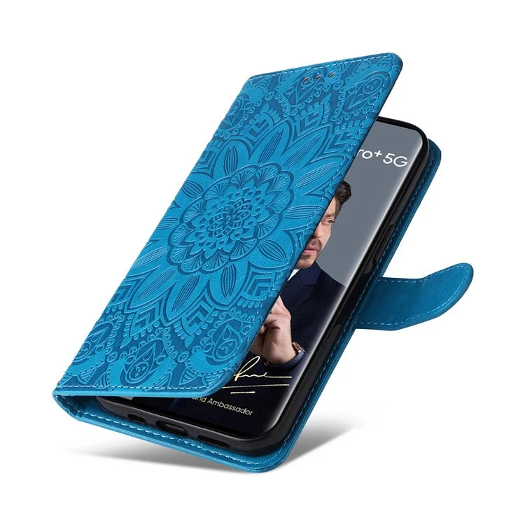 For Realme 13 Pro+ 5G / 13 Pro 5G / P1 Pro 5G / 12 Pro+ 5G / 12 Pro 5G Case Sunflower Imprint Leather Wallet Phone Cover