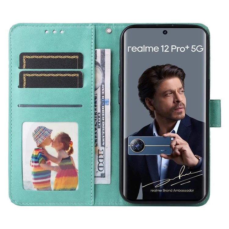 For Realme 13 Pro+ 5G / 13 Pro 5G / P1 Pro 5G / 12 Pro+ 5G / 12 Pro 5G Case Sunflower Imprint Leather Wallet Phone Cover