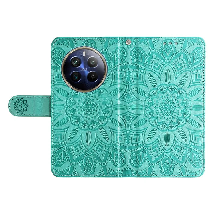 For Realme 13 Pro+ 5G / 13 Pro 5G / P1 Pro 5G / 12 Pro+ 5G / 12 Pro 5G Case Sunflower Imprint Leather Wallet Phone Cover