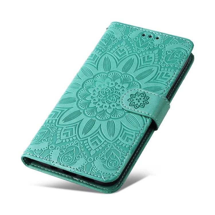For Realme 13 Pro+ 5G / 13 Pro 5G / P1 Pro 5G / 12 Pro+ 5G / 12 Pro 5G Case Sunflower Imprint Leather Wallet Phone Cover