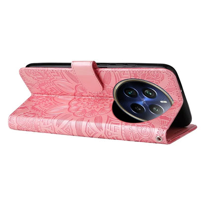 For Realme 13 Pro+ 5G / 13 Pro 5G / P1 Pro 5G / 12 Pro+ 5G / 12 Pro 5G Case Sunflower Imprint Leather Wallet Phone Cover